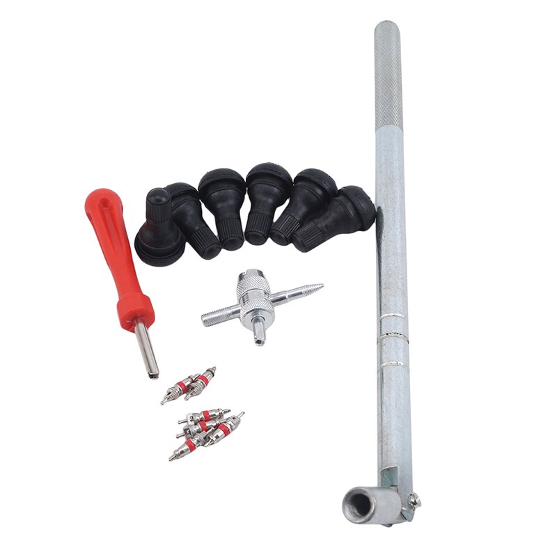 Tire Repair Tools Automobile Tire Wheel Valve Installation Repair Tool Drawing/ Disassembly Wrench Tool Kit Suit
