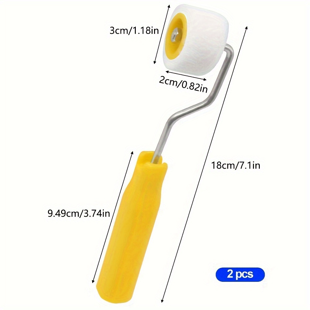 Mini-verfrollen Deuren en plafonds Wollen borstels Extra kleine verf Touch Up Trim Randborstel Roller muurreparatie kwast
