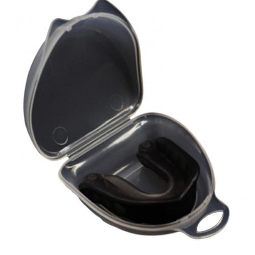 1Pc Duurzaam Tanden Protector Elastische Mond Guard Unperfumed Vormbaar Beschermende Brace Voor Volwassenen Basketbal Boksen: Black C