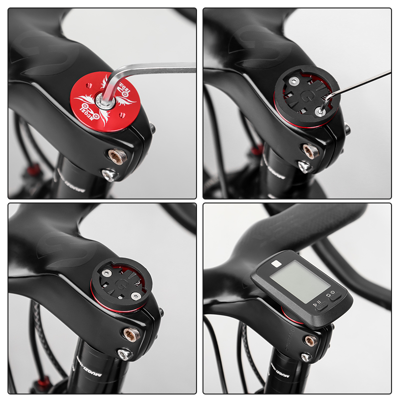 MUQZI - Tapa superior para auriculares con soporte para computadora de bicicleta, compatible con Garmin Wahoo Bryton