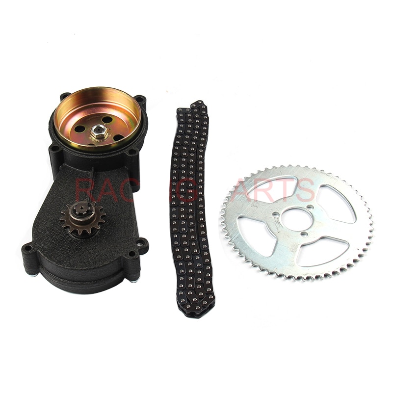 47cc 49cc -lomme cykel liya front gearkasse transmission gearkasse mini moto atv med  t8f kæde og kædeplade 2 takts motordel