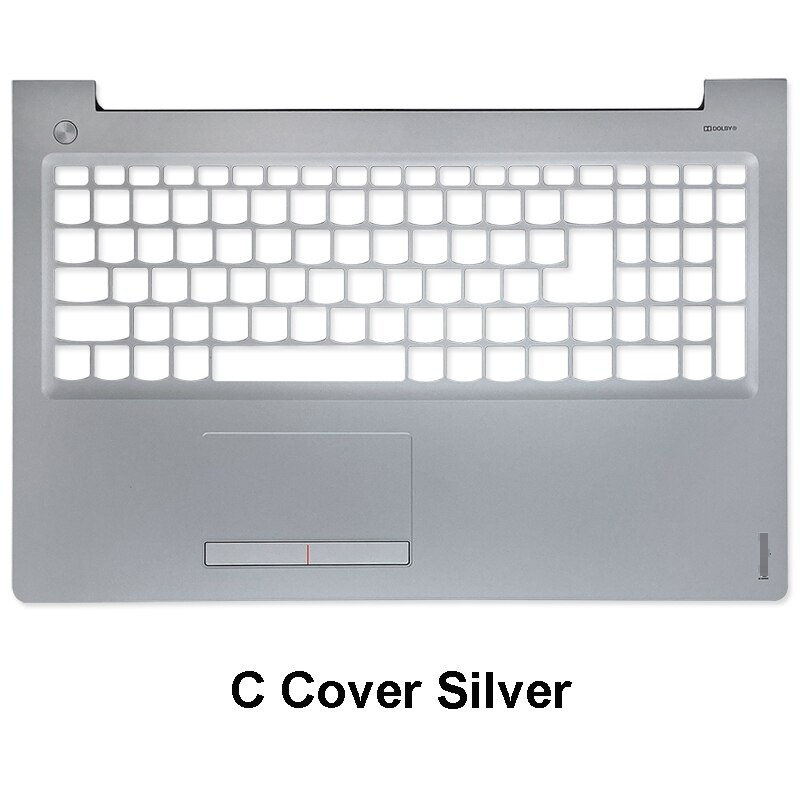Nowość w lenovo ideapad 310-15 310-15ISK 310-15ABR 510-15 510-15ISK 510-15IKB podpórka na laptopa wielkie etui/dolna obudowa srebrny czarny: C pokrywa srebro