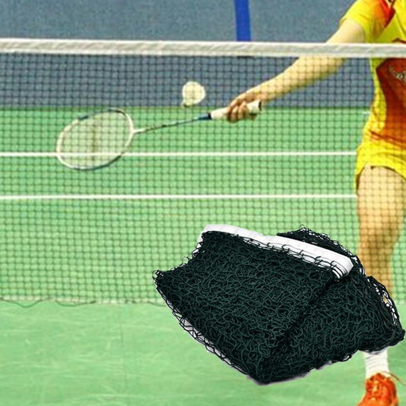 Gebonden-Op 6.1 M X 0.76 M Draagbare Lichtgewicht Standaard Gevlochten Badminton Net Professionele Badminton Sport Training Accessoires