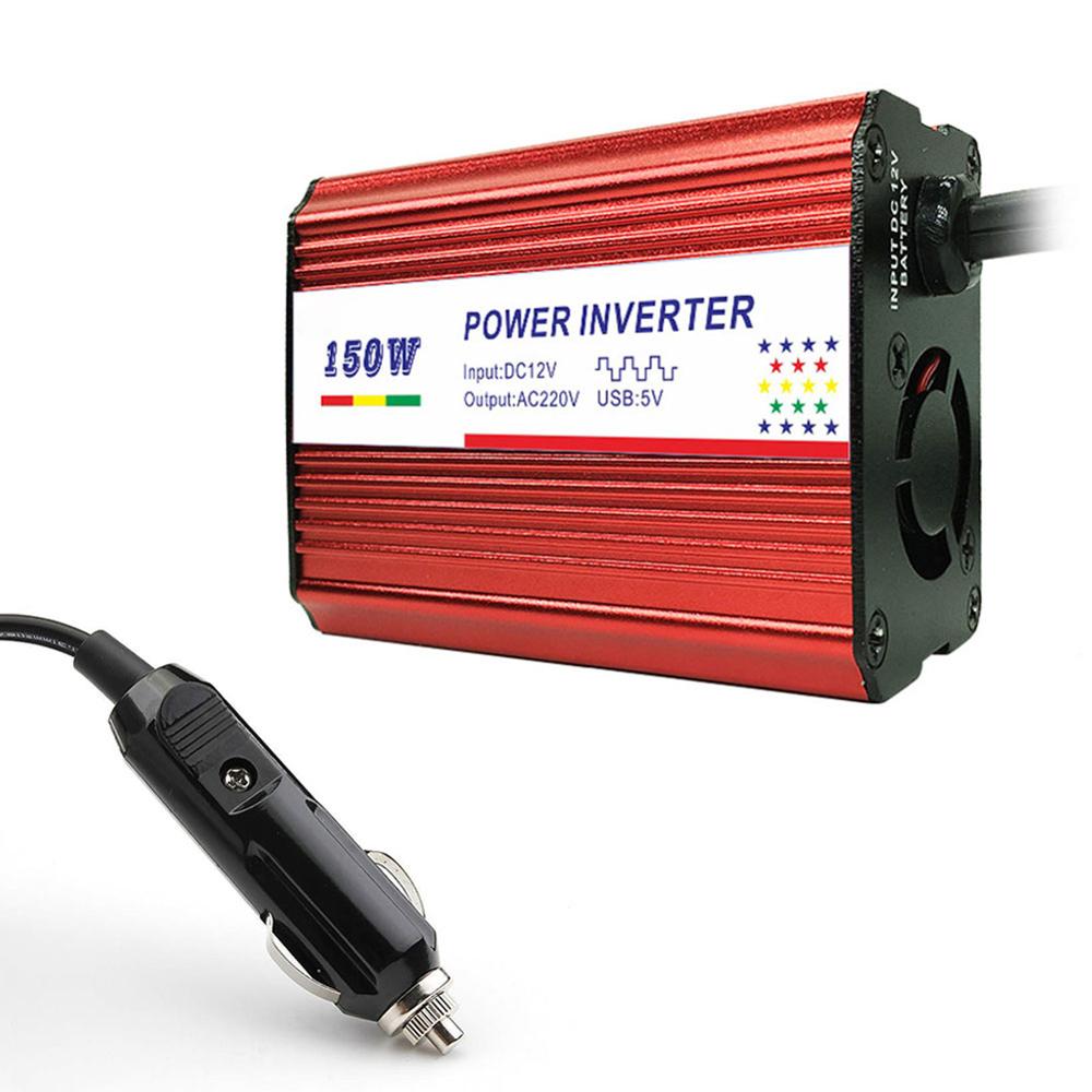 Digitale 150W Auto Power Inverter Dc 12V Naar Ac 110V/220V Converter Dual Usb Dc 12V Naar Ac 110V Converter