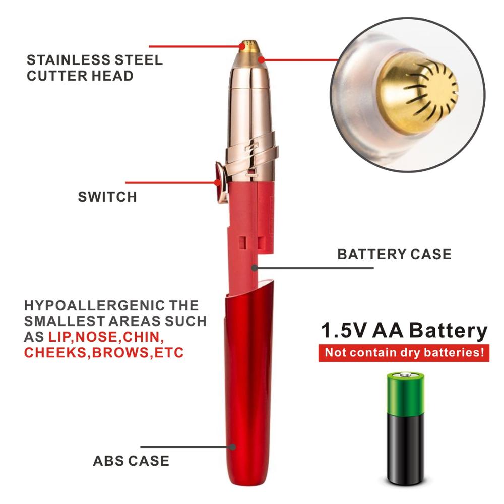 Electric Eyebrow Trimmer/Hair Remover /Mini Eyebrow Shaver Razor for