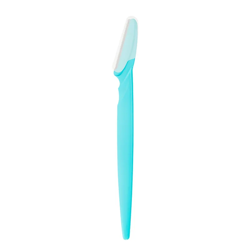 Eyebrow Trimmer Scissor Beauty Products for Women Eyebrow Scissors with Comb Stainless Steel Makeup Tools Beauty Scissors: Amy Green