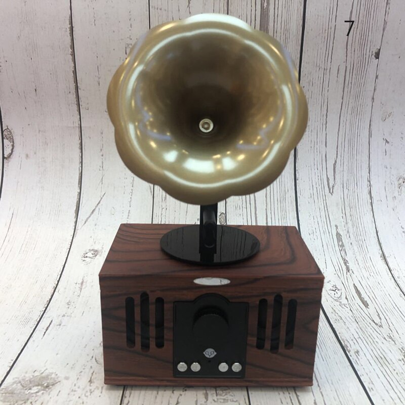 Bluetooth Computer Speaker Retro Laptop Speaker Draadloze Speakers met HD Audio Stereo ingebouwde Microfoon ING: 7