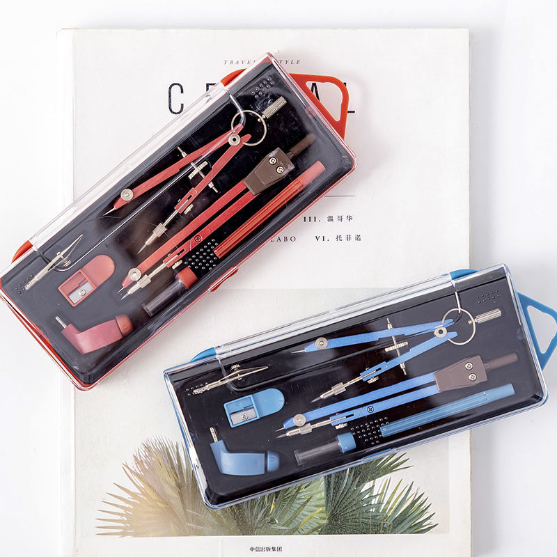 Compass Metal Drawing Stainless Steel Student Stationery Exam with Lead Core Practical Mathematical Tools