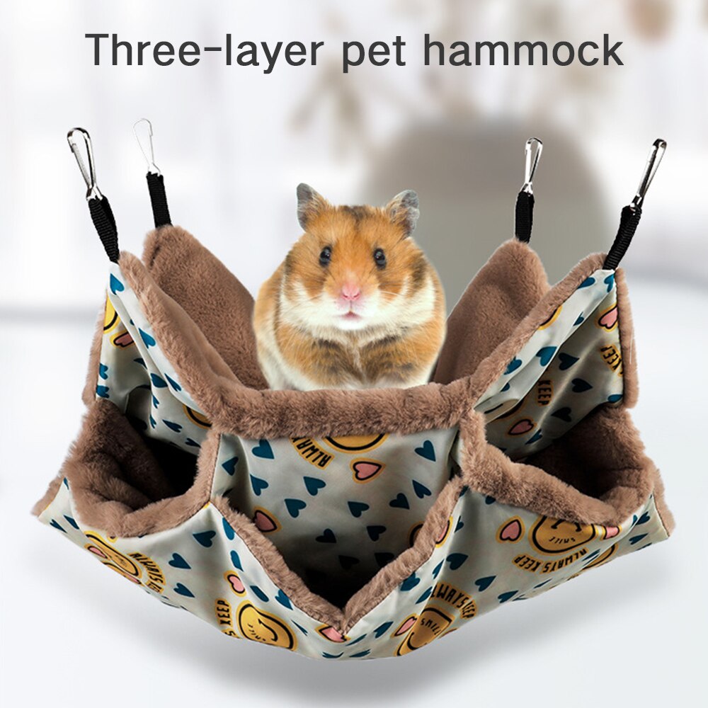 Hamster Fret Konijn Cavia Katoen Zacht Slapen Nesten Warm Pluche Fret Hamster Konijn Opgeschort Nest Dierbenodigdheden