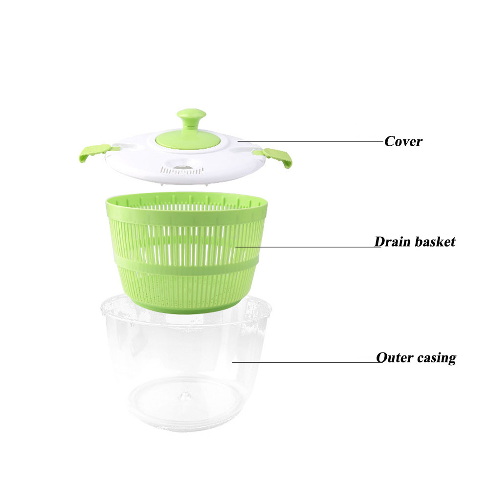 Lavadora Manual grande para ensaladas y verduras, secadora, deshidratador de frutas y verduras para el hogar