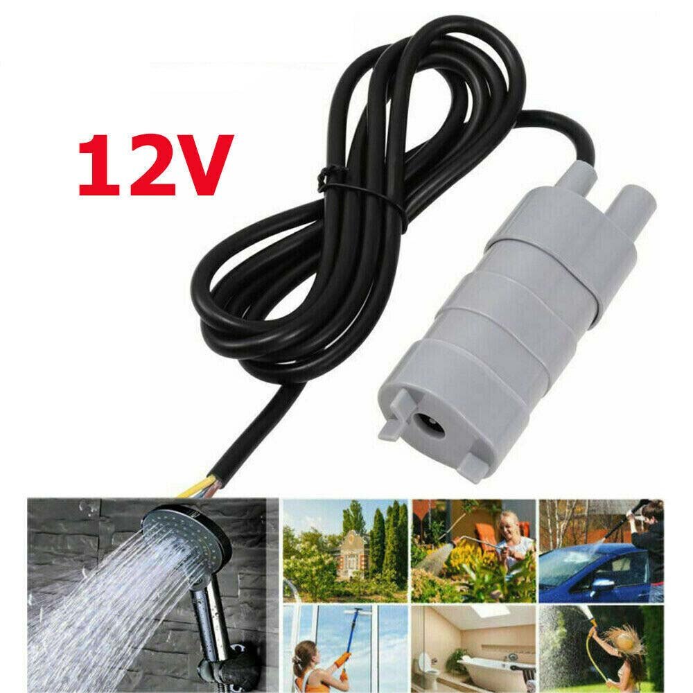 600L/H 12V High Flow Water Pump Submersible Water Pump 5M For Fish Tank Change Water Camper Caravan Motorhome
