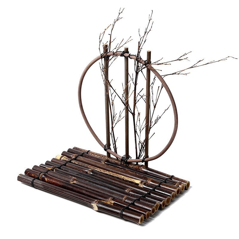 Wyroby bambusowe bambus tratwa talerz Sushi japońska i koreańska restauracja Sushi sashimi sklep dania umieszczenie dekoracyjne bambusowe tratwa