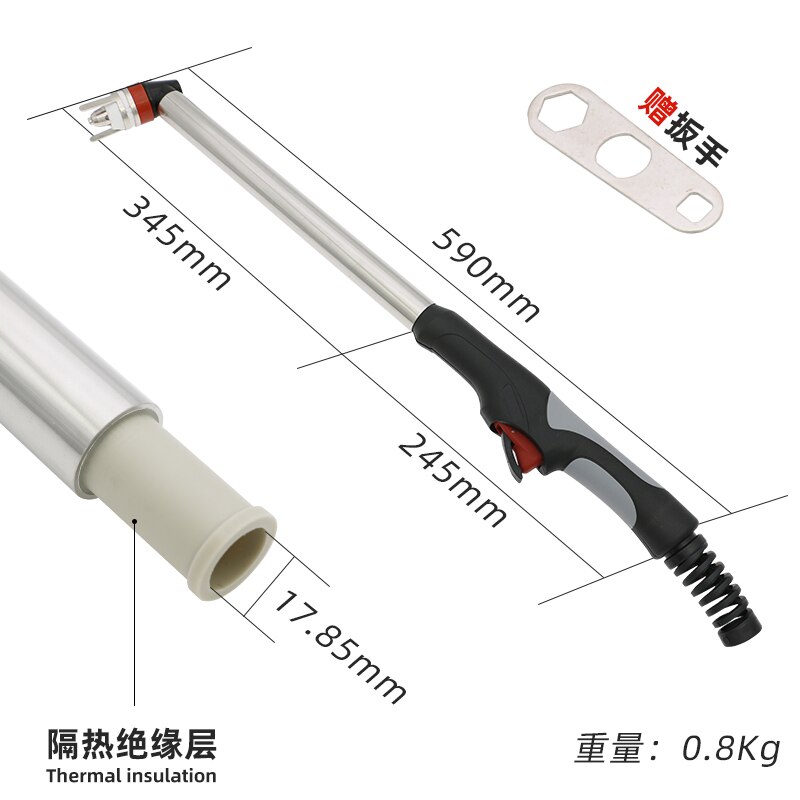 Extra Long Neck 80A P-80 P80 Plasma Torch Head Body HF Pilot Arc for Plasma Torch Consumables