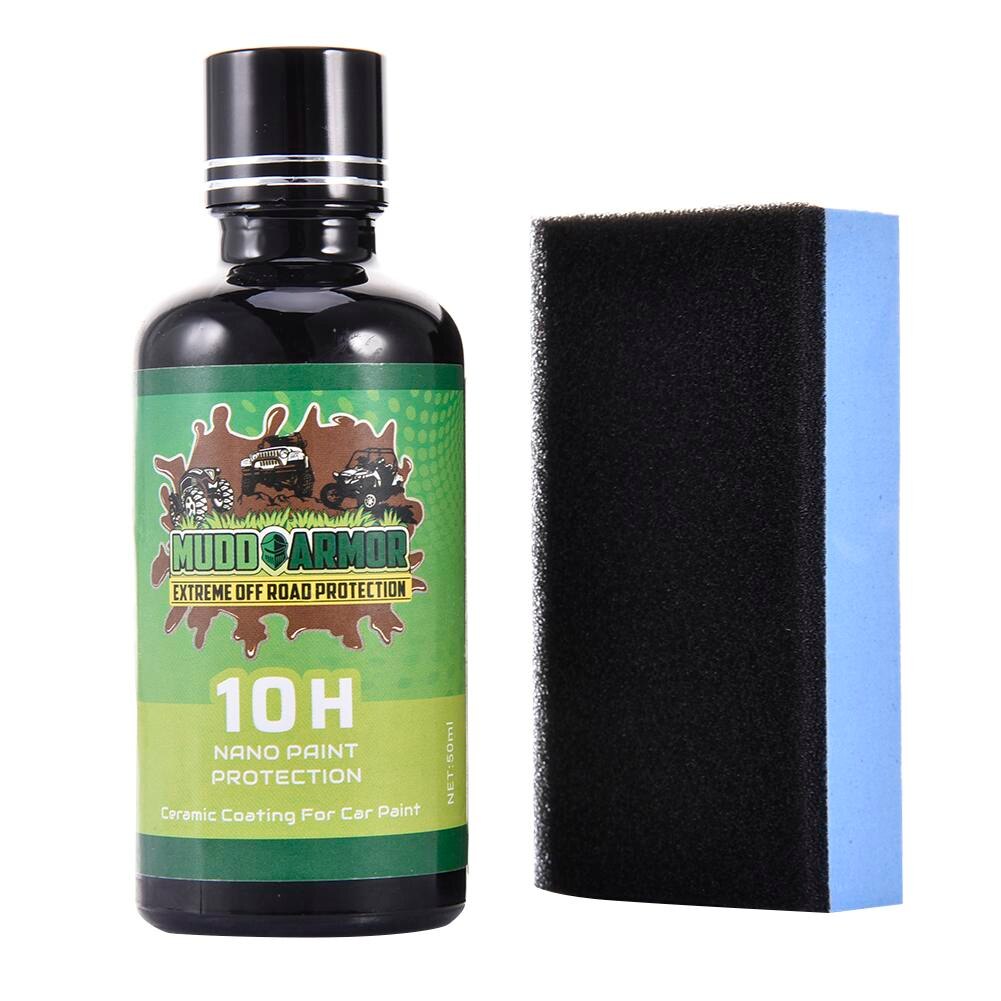 MUDD ARMOR 10H Ceramic Car Coating Liquid Glass Waterproof Nano Ceramic Car Paint Care Anti-scratch 50ml Super Hydrophobic Coat