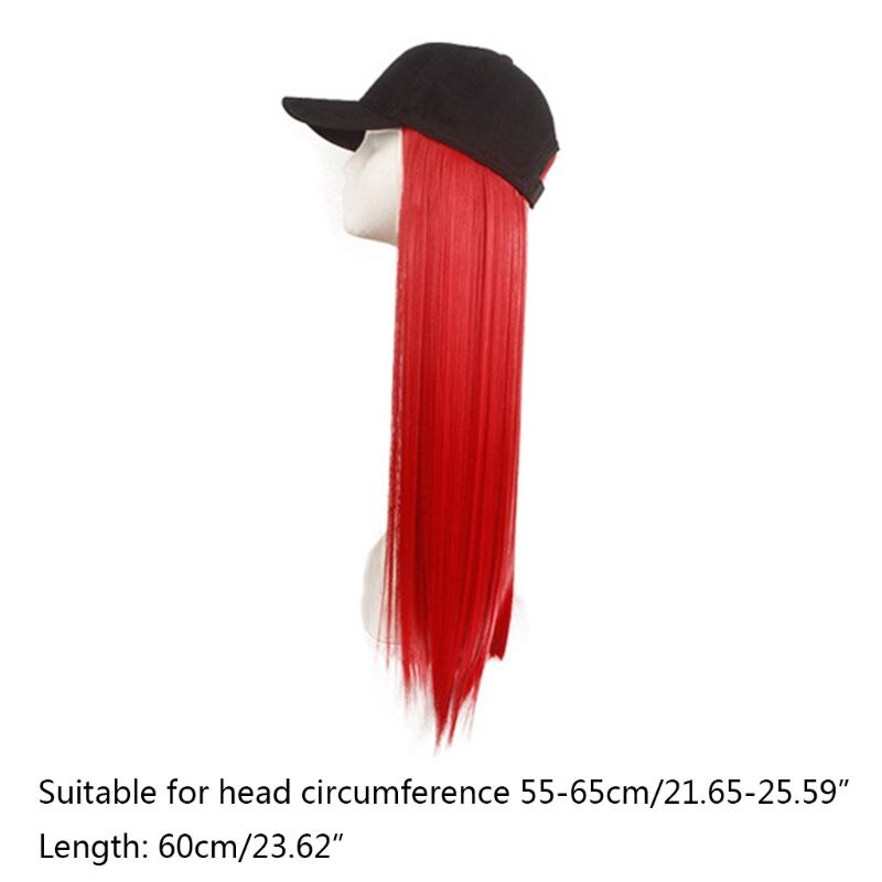 Wilde vrouwen pet pruik kleur lang steil haar krullend eendelige honkbalpet pruiken cosplay feest aankleed rekwisieten
