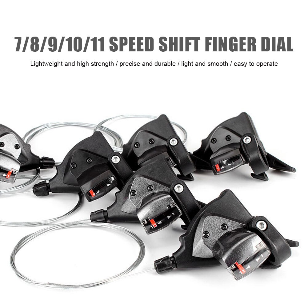 MTB 24/ 27Speed Finger Gear Shifter 8/9/10/11Speed Split Finger Lever Left Right Gear Shifter for Shimano Transmission System