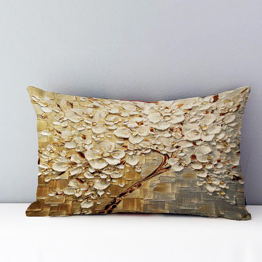 30*50cm Rectangle Pillow Cushion Case Toss Pillowcase Hidden Zipper Closure Soft Pillowcases Home Bed Ornament B1: R