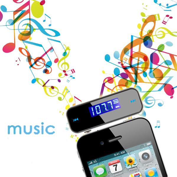 Kebidu-Kit de reproductor MP3 de Radio para coche, transmisor FM inalámbrico con pantalla LCD de 3,5mm, manos libres, Cable Micro USB para teléfonos inteligentes