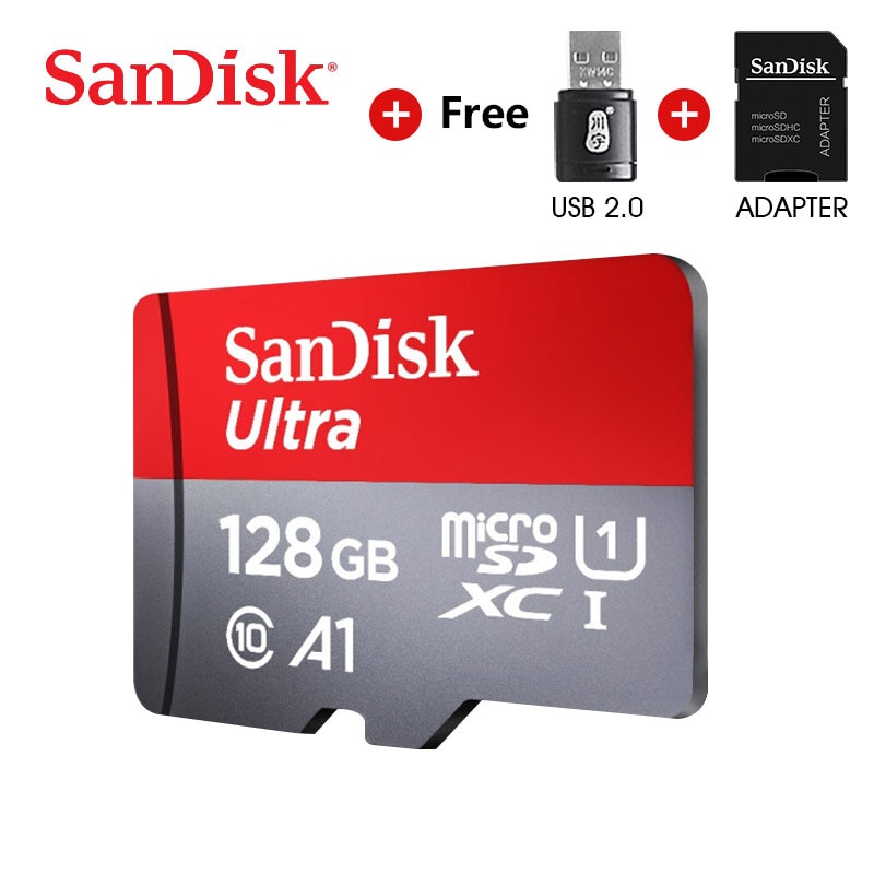 SanDisk sd micro 128GB 64GB 32GB 16GB 98 MB/S usb TF tarjeta de memoria flash, 8GB microsd/48 MB/S class10 producto Original de