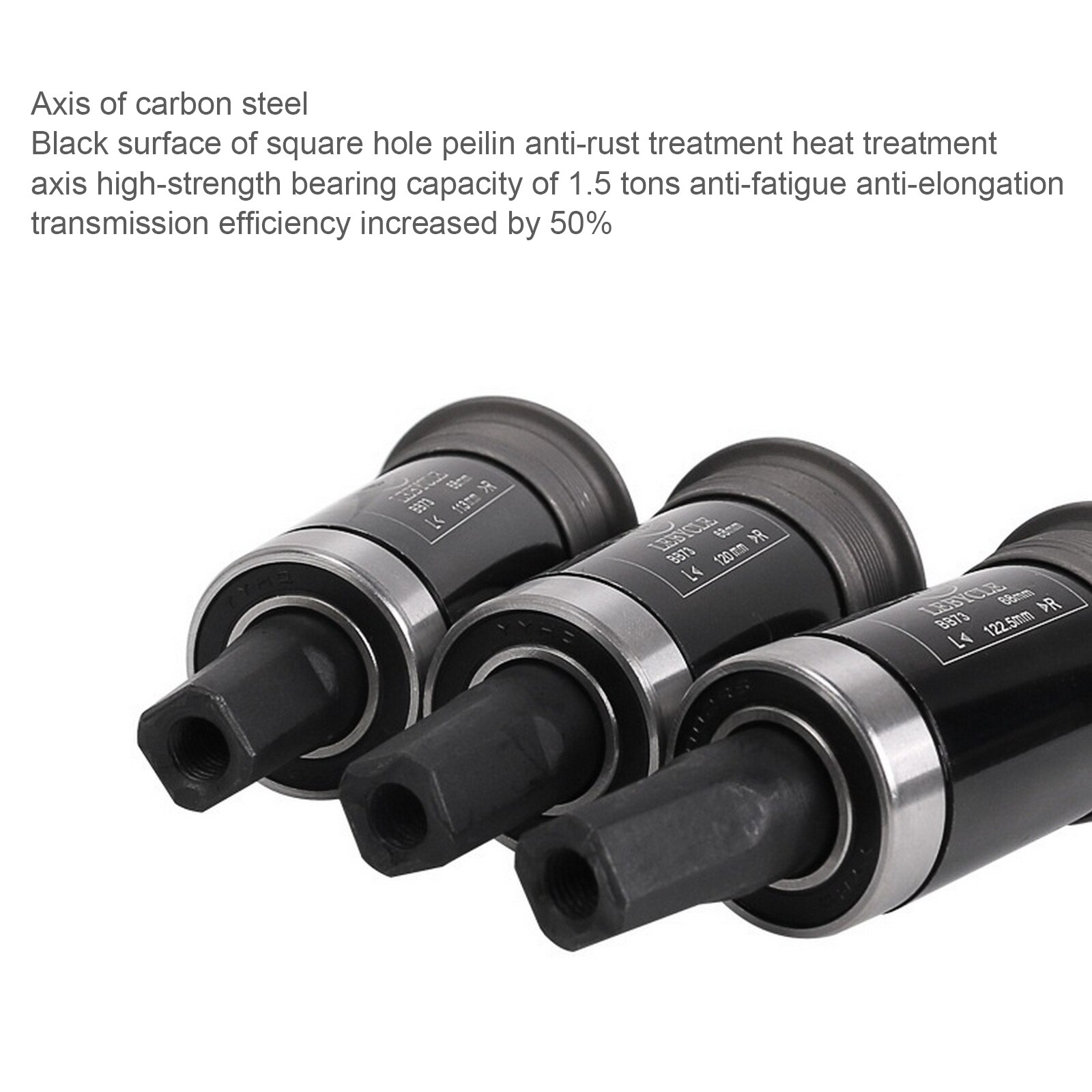 Vierkante Mtb Fiets Trapas 68Mm Fiets Vierkante Taper Schroefdraad Trapas Bb Voor Vierkante Tapered Crankstel
