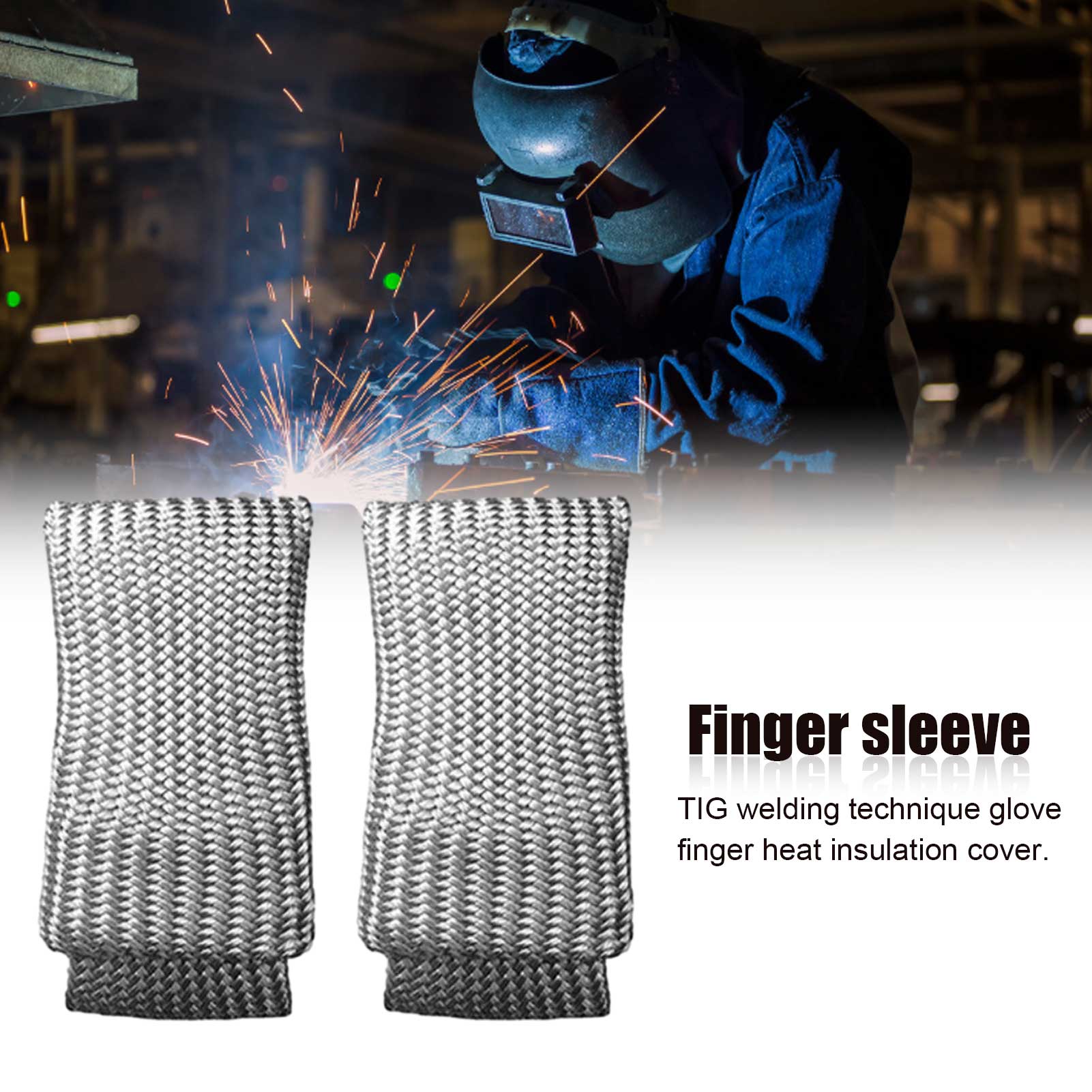 2Stck Schweißen Tipps Tricks Tig Finger Wärme Schild Installation Schneiden Argon Bogen Schweißen Fingerlinge Anti-verbrühungen Glas kinderbett