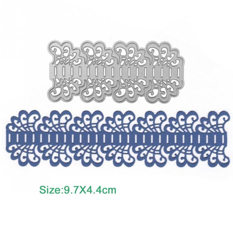 Lace Flower Edge Border Metal Cutting Dies Stencils for DIY Scrapbooking Decorative Crafts Embossing Paper Cards