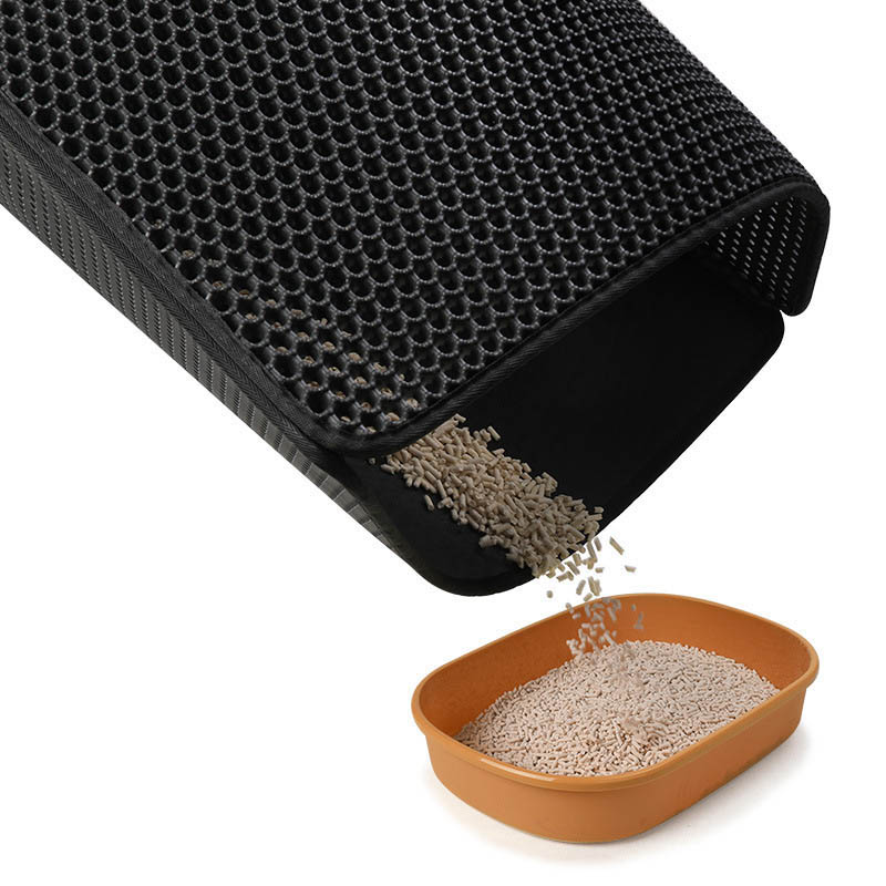 Rechteck Wasserdichte Waben Katze Matten EVA Pet Trapping Halter Katzen Matte Non-slip Puppy Pads