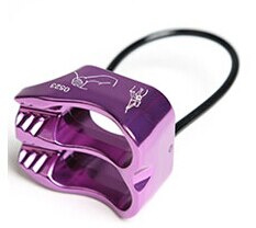 XINDA Rappel ATC Descend Belay Device Aluminum Descender Rope Outdoor Camping & Hiking Rock Climbing Equipment: purple