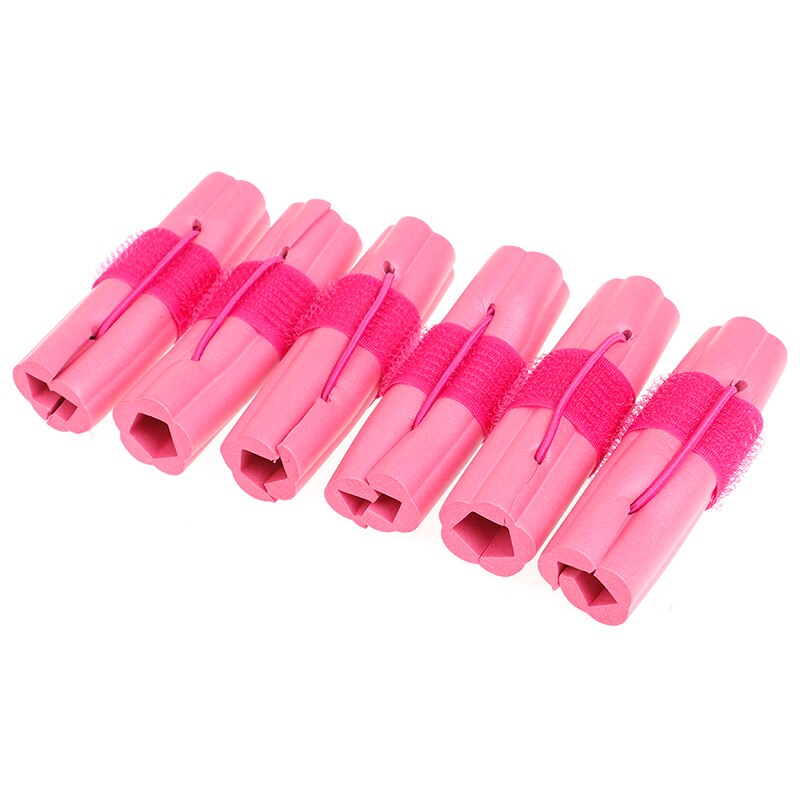 6pcs Sponge Curler Roller Soft Hair Curler Rollers Styling Tools Magic Foam Sponge Hair Curler DIY Wavy Hair Travel Home Use