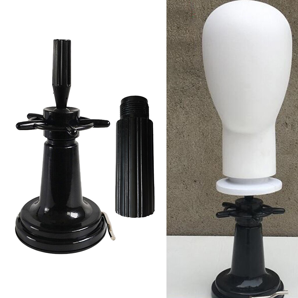 Support de tête de Mannequin de bureau, support d&#39;affichage de bonnet de perruque pour formation de coiffure, 38cm, noir