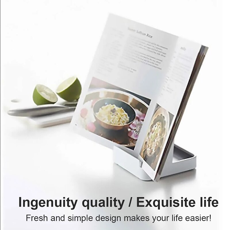 In Stock Kitchen Pot Cover Rack Kitchen Utensil Stand Pot Lid Shelf Cooking Storage Spoon Spatula Ladle Holder Cookbook Stand