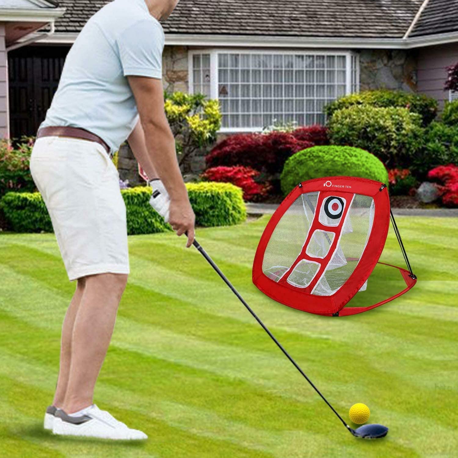 Indoor Outdoor Training Golf Chipping Net Pitching Hitting Nets with Bag Swing Target Pop Up Garden Accessories