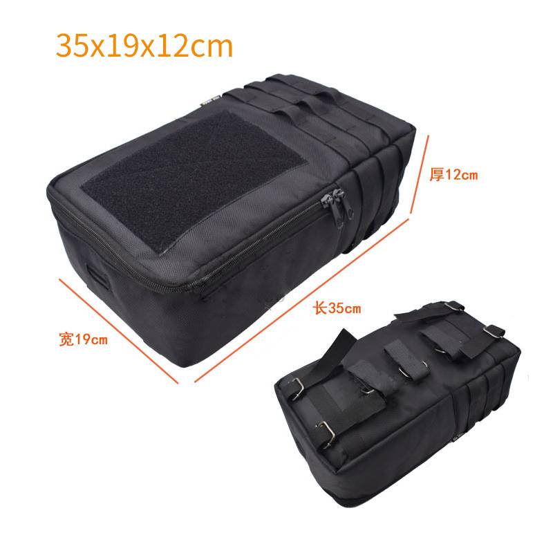 Hängande väska för mobilitetsscooter frambalk modifierad elfordonsscooter cykel litiumbatteri förvaringsväska: Vinröd