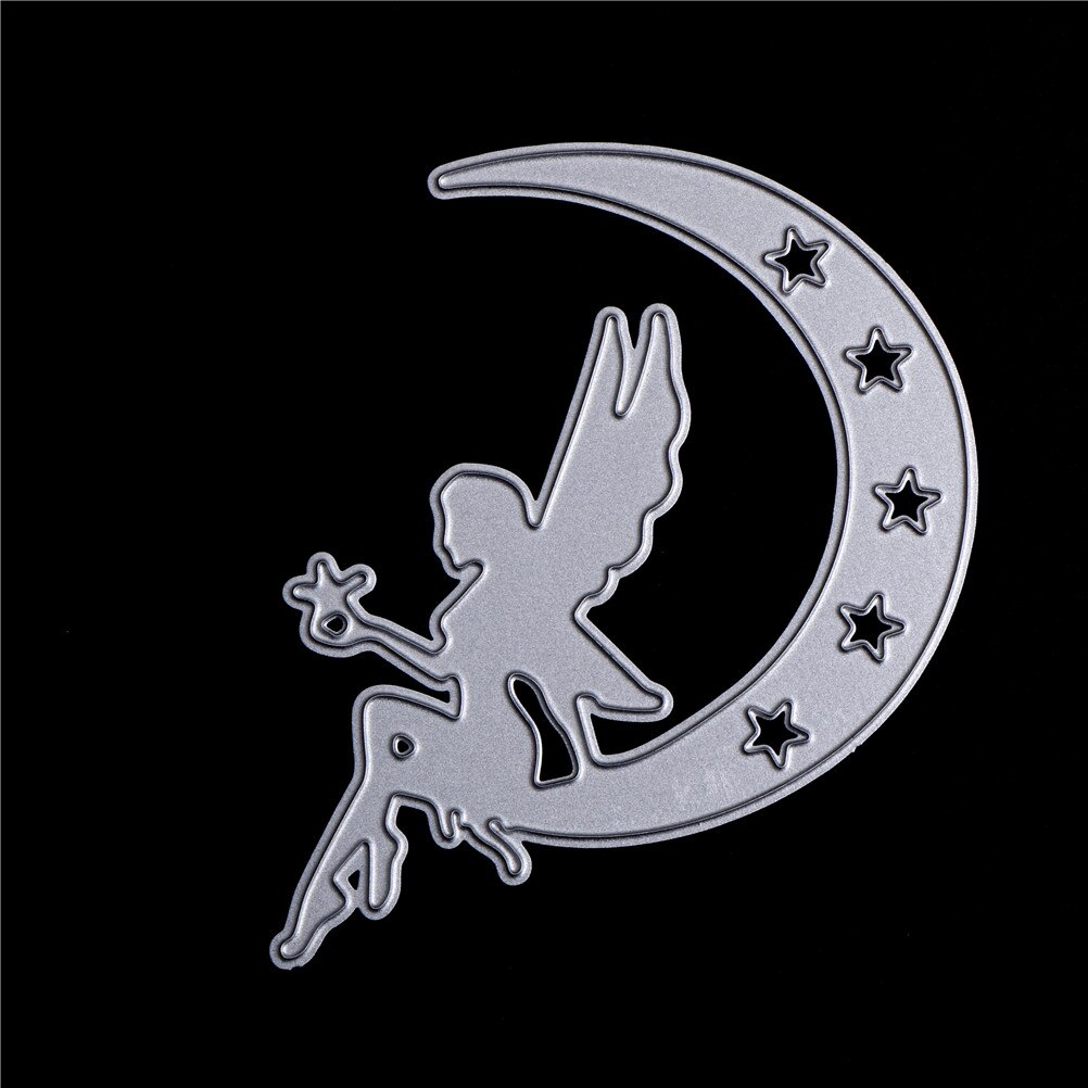 Diy Metalen Moon Fairy Meisje Papier Stansen Sterft Voor Scrapbooking Kerstmis Huwelijk Halloween