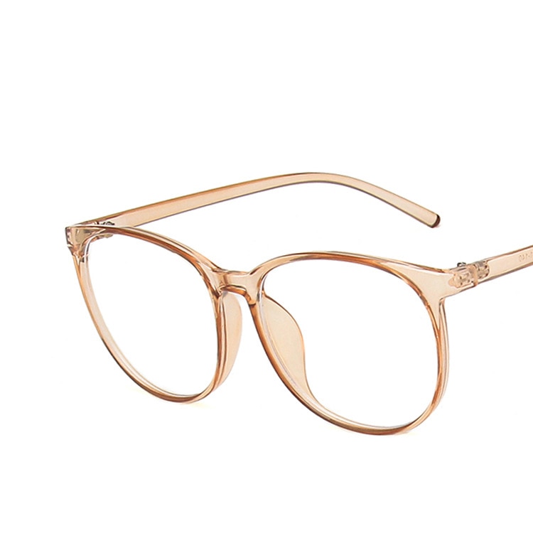 Montura transparente para gafas de ordenador para hombre y mujer, anteojos redondos con bloqueo de luz azul,