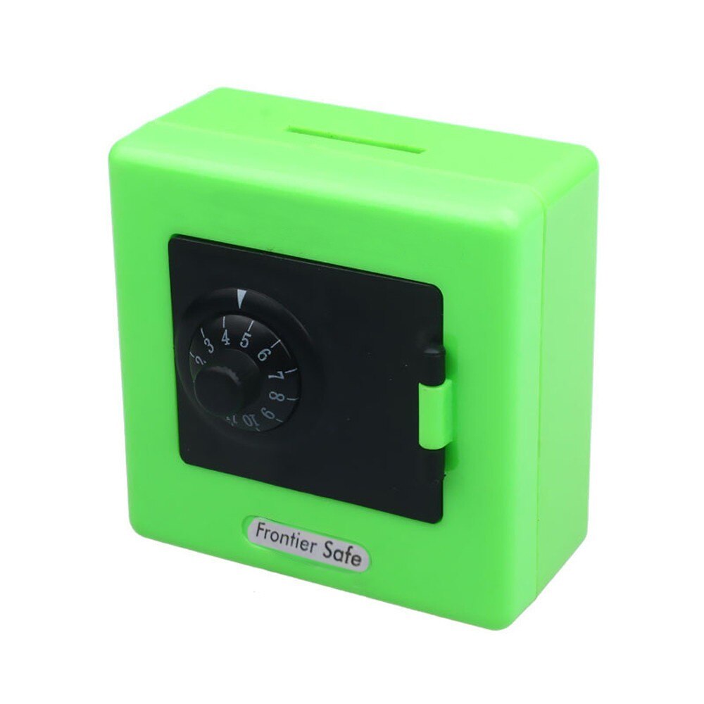 Combinatie Lock Money Saving Coin Opbergdoos Code Cash Veilig Case Piggys Bank: green