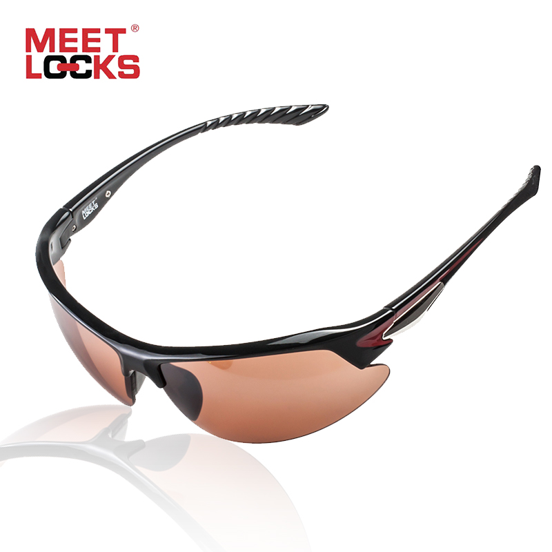 MEETLOCKS Radsportbrille Sport-sonnenbrille Bruchsicher Unzerbrechlichem PC Objektiv Einstellbar Nosepad Licht Gewicht gafas ciclismo