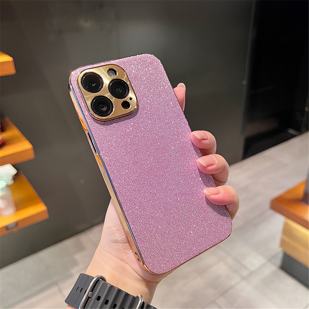 Luxury Plating Bling Glitter Rhinestones Gem Diamond Phone Case For iPhone 16 15 13 12 11 14 Pro Max Camera Protection Cover