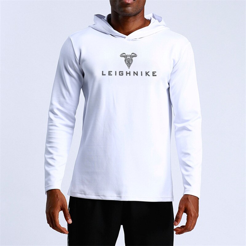 Men Sports Running T-shirts Quick Dry Long Sleeve Hoodies Loose Fitness Tee Top Basketball Jogging Homme Tshirt Gym Sportswear