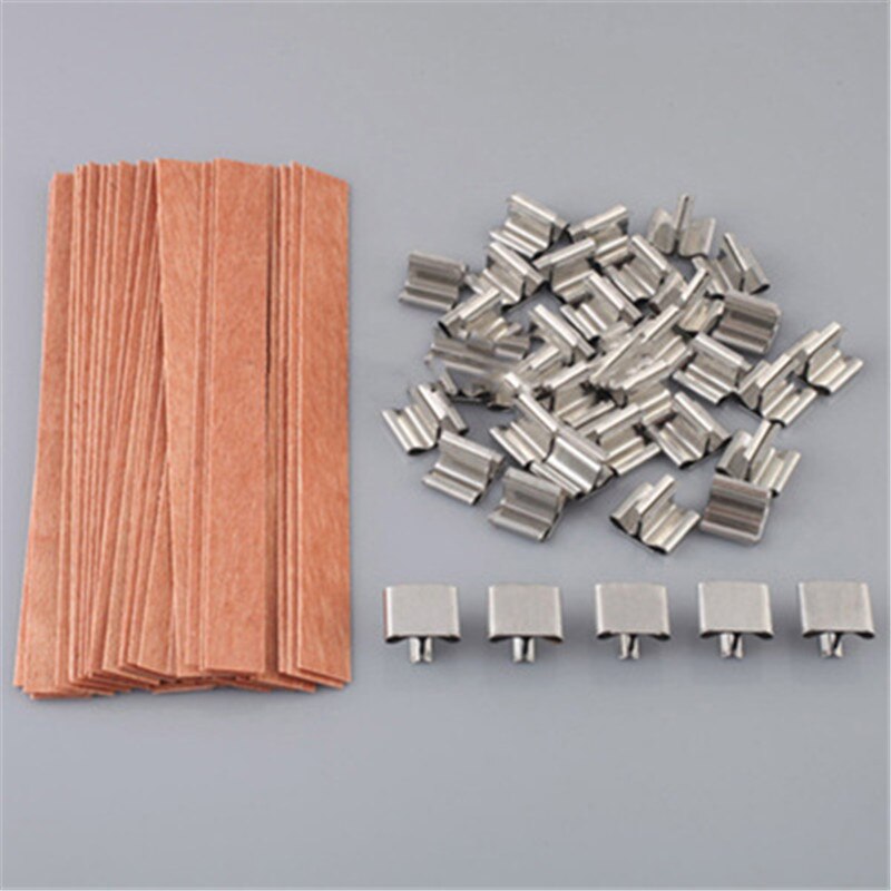 40 stücke 8mm 12,5mm 13mm Holz Kerzen Docht Kerne mit Eisen Steht Erhalter Kerze Docht Ader Handgemachte DIY Wachs Wohnkultur Handwerk