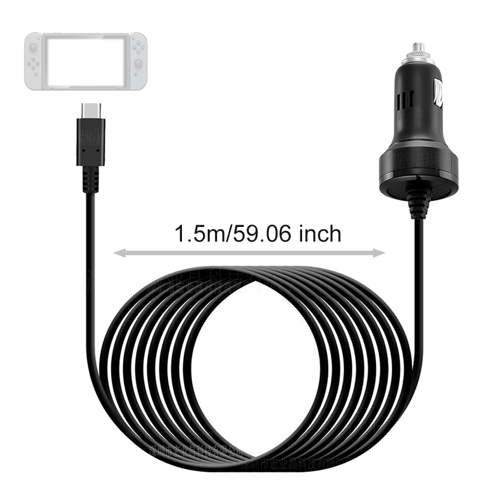 Netzteiladapter, praktisches schnellladegerät für konsole, outdoor-reisen, tragbarer autolader aus abs, passend für schalter