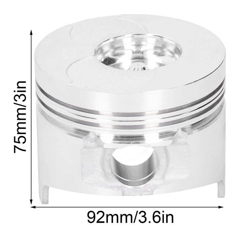 Diesel Engine Piston Kit Circlip Pin Ring Assembly Air-Cooled Replacement Accessories 192F