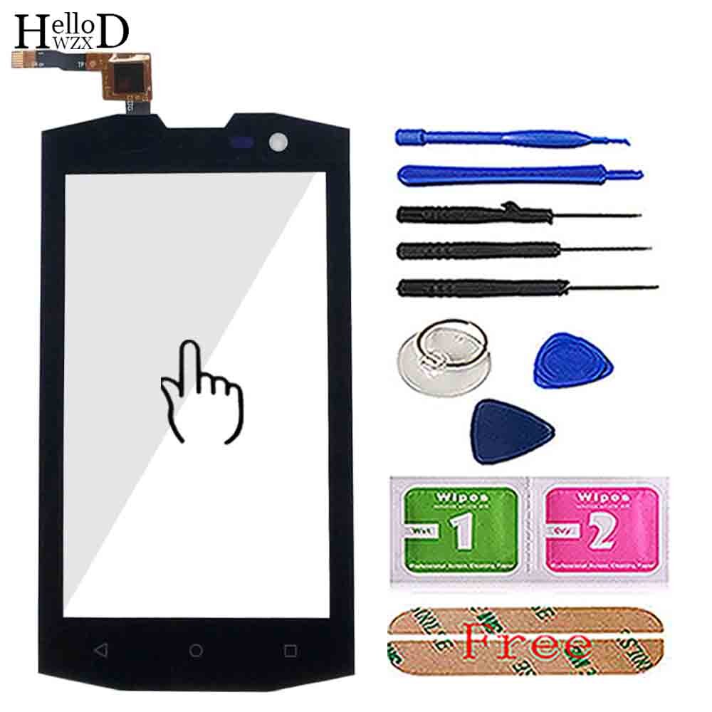 Mobile Touch Screen For AGM A8 Mini Touch Screen Digitizer Panel Front Glass Lens Sensor TouchScreen Tools Wipes: Black With Tools