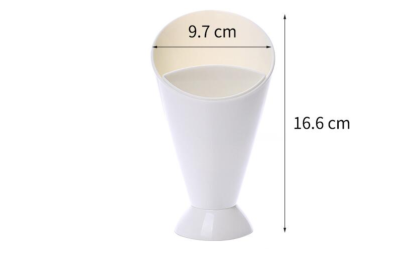 Organboo 1pc kök potatis verktyg sallad dopp kopp pommes frites chips kon blandad sås ketchup sylt dip kopp fat och tallrikar