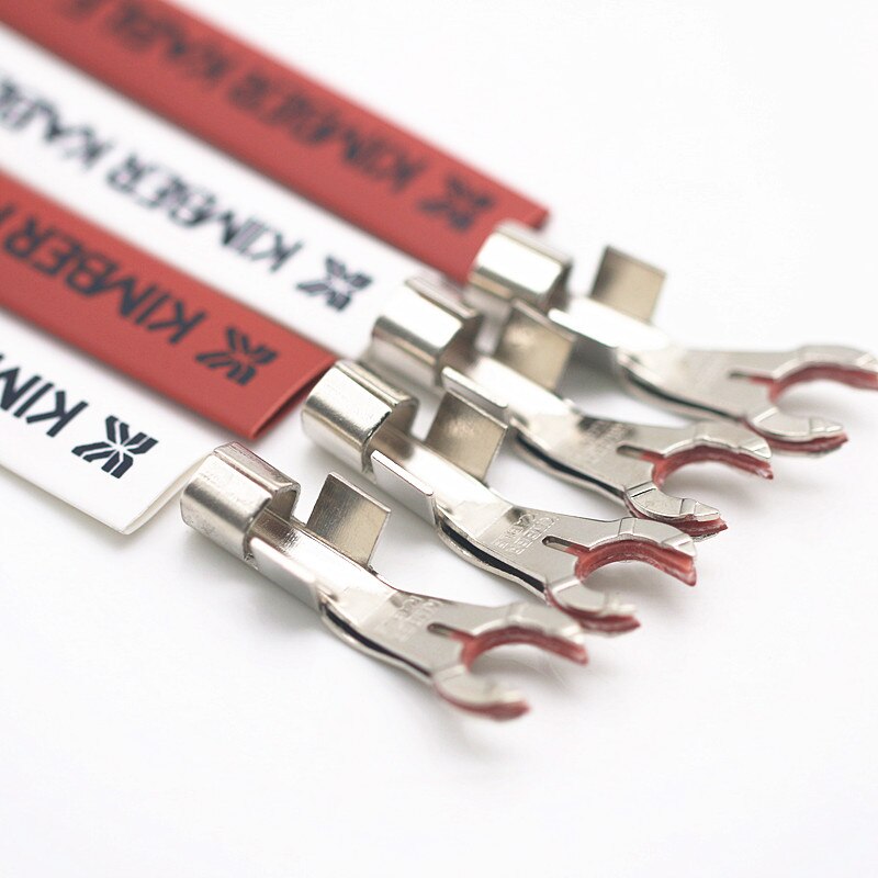 Kimber Kable 8 pieces+8 shrink tubefever amplifier speaker Y plug speaker cable 8TC 12TC U-shaped plated terminal block