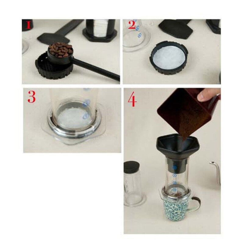 Filtruj szklaną kawiarka robić Espresso przenośna kawiarnia francuska prasa CafeCoffee garnek robić maszyny roPress Ae
