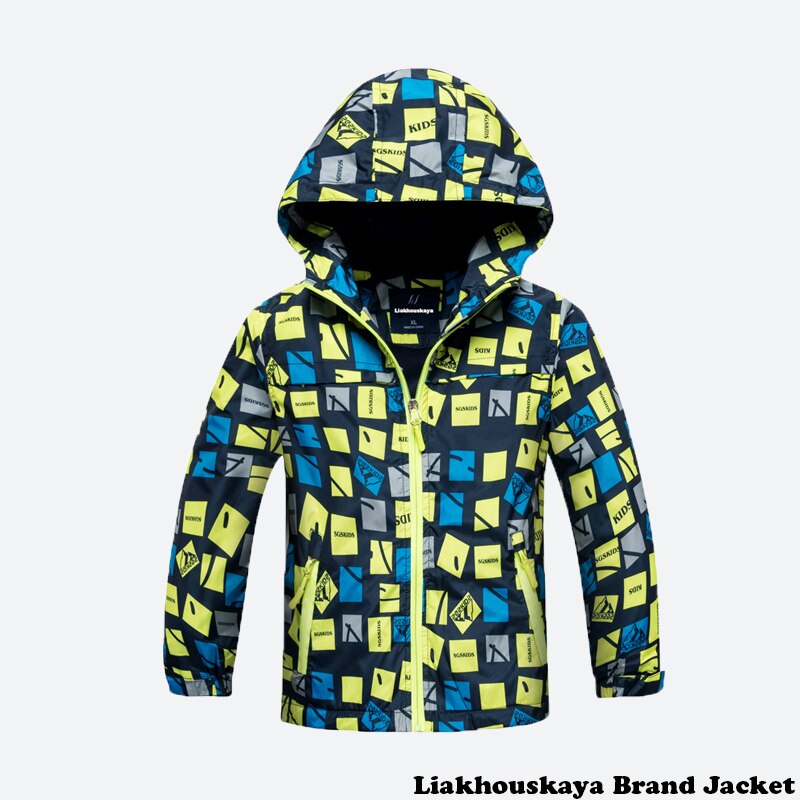 Liakhouskaya-Chaquetas deportivas para niños y niñas, abrigos impermeables de doble cubierta, a prueba de viento, para Primavera,