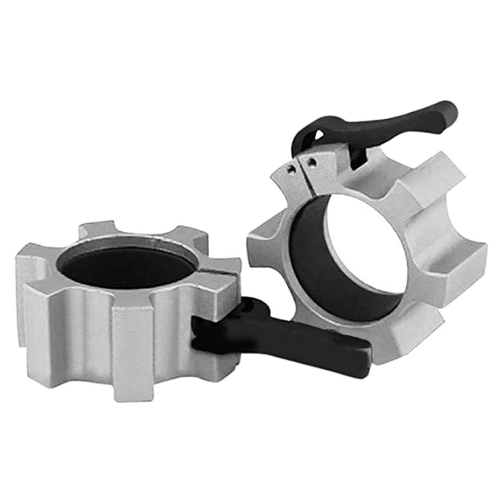 Standard legering skivstångsklämma 50mm hantel tyngdlyftningsstång spin lock gym vikter barbell 2 '' krage låsande spänne tillbehör