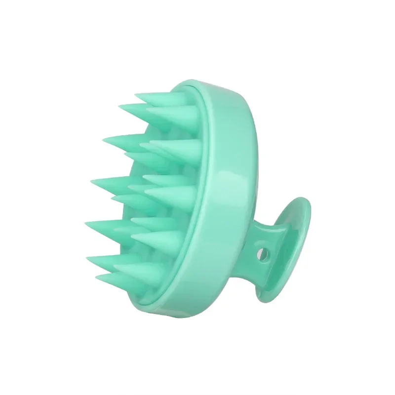 Brosse à shampoing en Silicone, peigne de Massage du cuir chevelu, peigne de lavage des cheveux, brosse de Massage corporel, brosse de bain-douche, outil de Salon de coiffure: Rouge