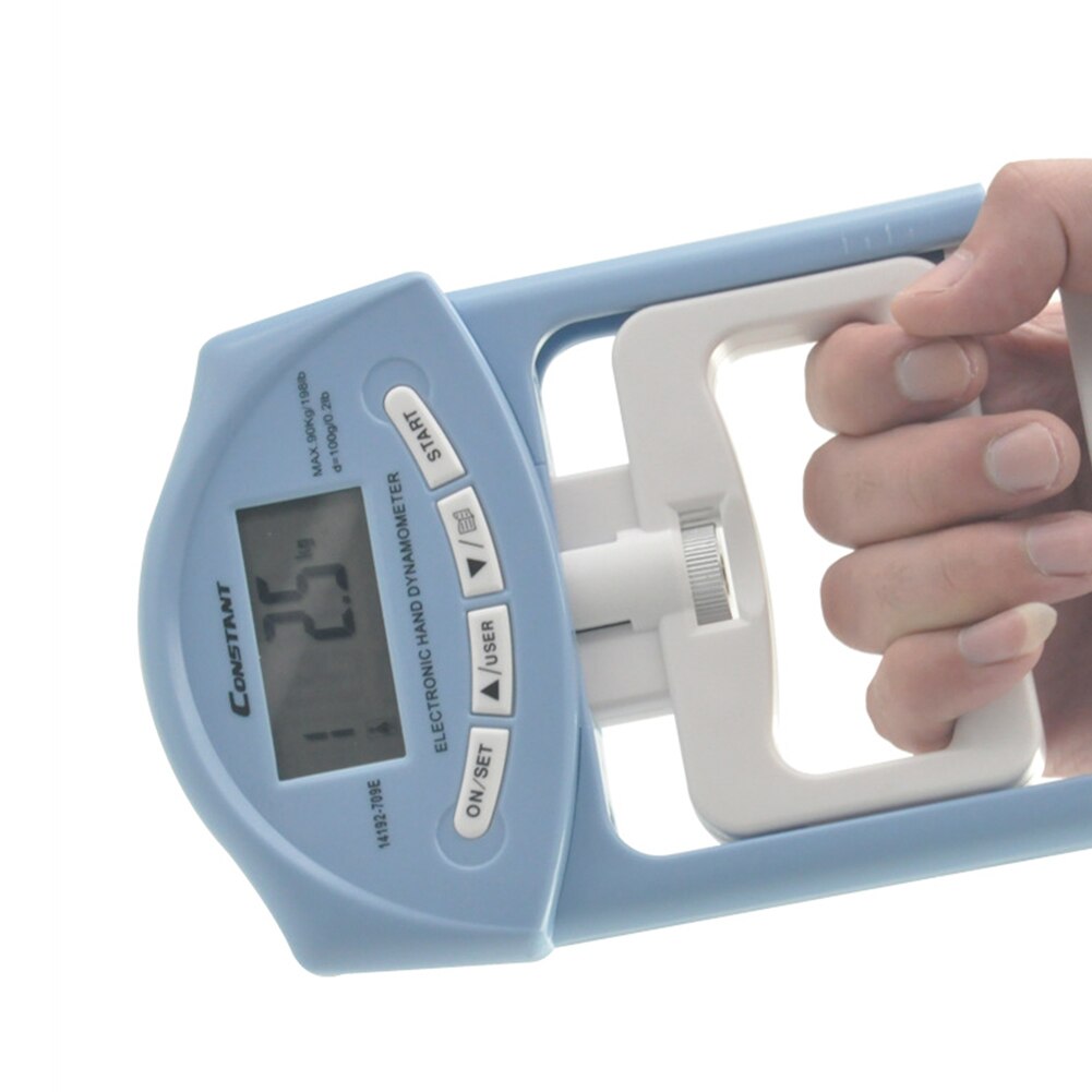 200 Lbs/90 Kgs Digital Hand Dynamometer Grip Strength Measurement Meter Auto Capturing Hand Grip Power Dynamometer Equipment